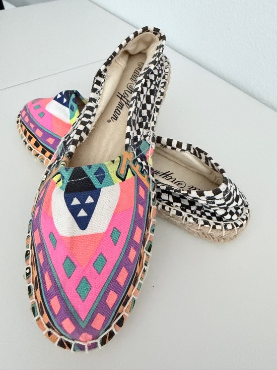 Mara Hoffman Shoes - BNWOT Mara Hoffman Pink Multicolor Geometric Espadrilles